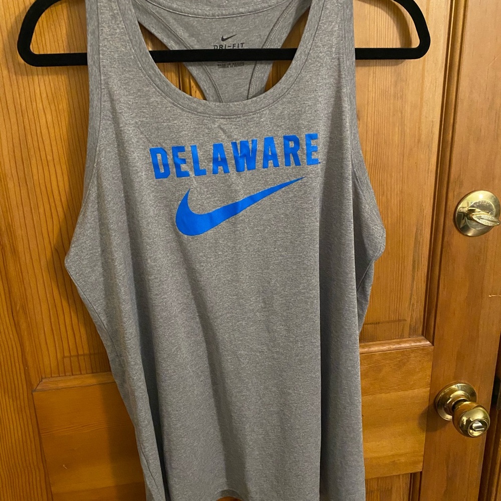 UD Univ Delaware Nike Gray Dri-FIT Tank Top XL